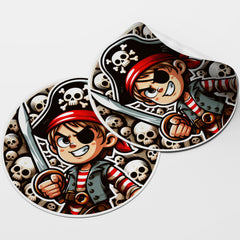 Pirate 1 Circle Stickers