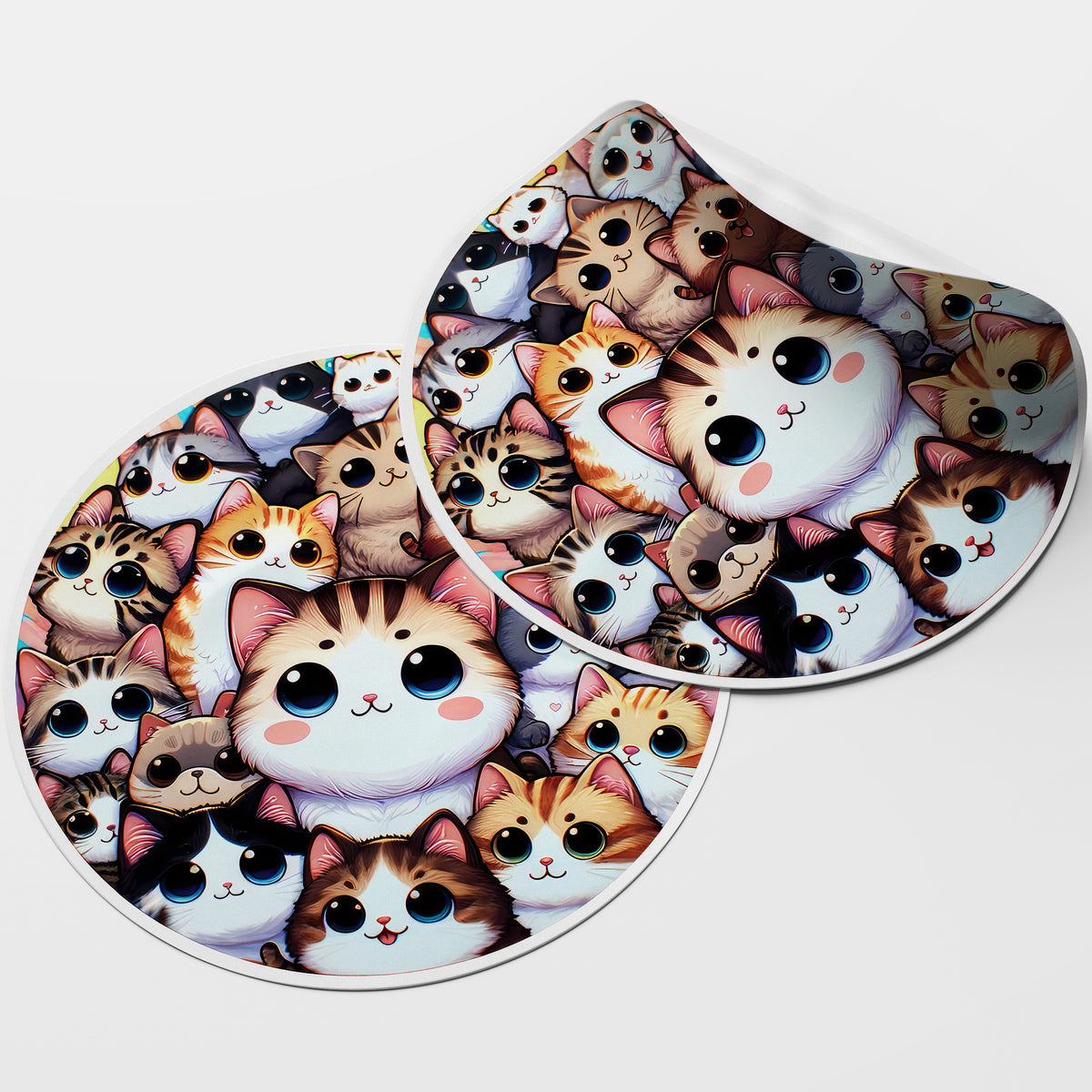 Cats 1 Circle Stickers