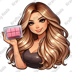 Mousy Hair Woman Wax Melt Avatar 3 Digital Design