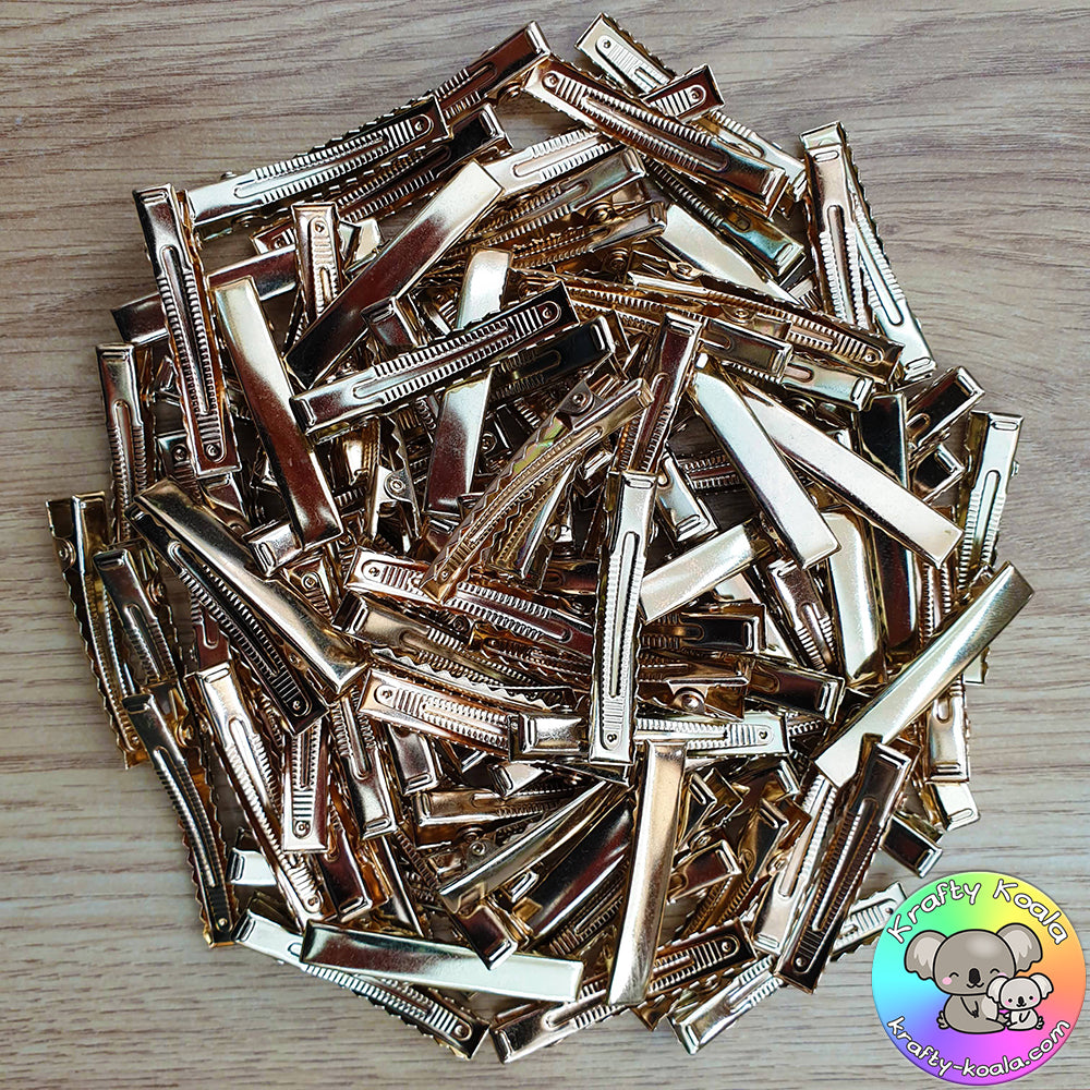 45mm Gold Alligator Clips