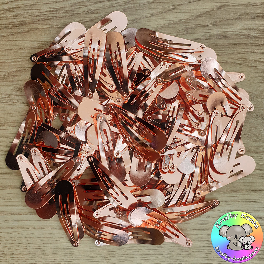 50mm Rose Gold Snap Clips