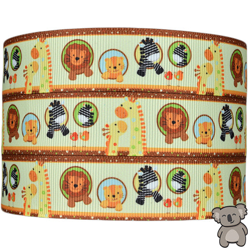 Animals 2nd Design - Patterned Grosgrain Ribbon