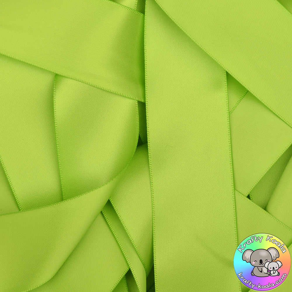 Apple Green Satin Ribbon