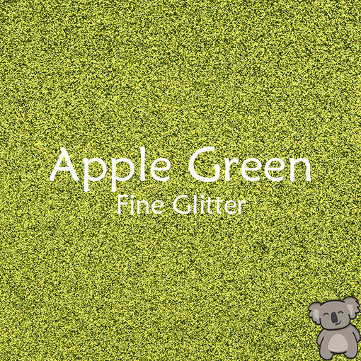 Apple Green Fine Glitter Fabric