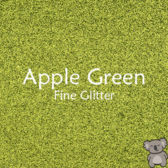 Apple Green Fine Glitter Fabric