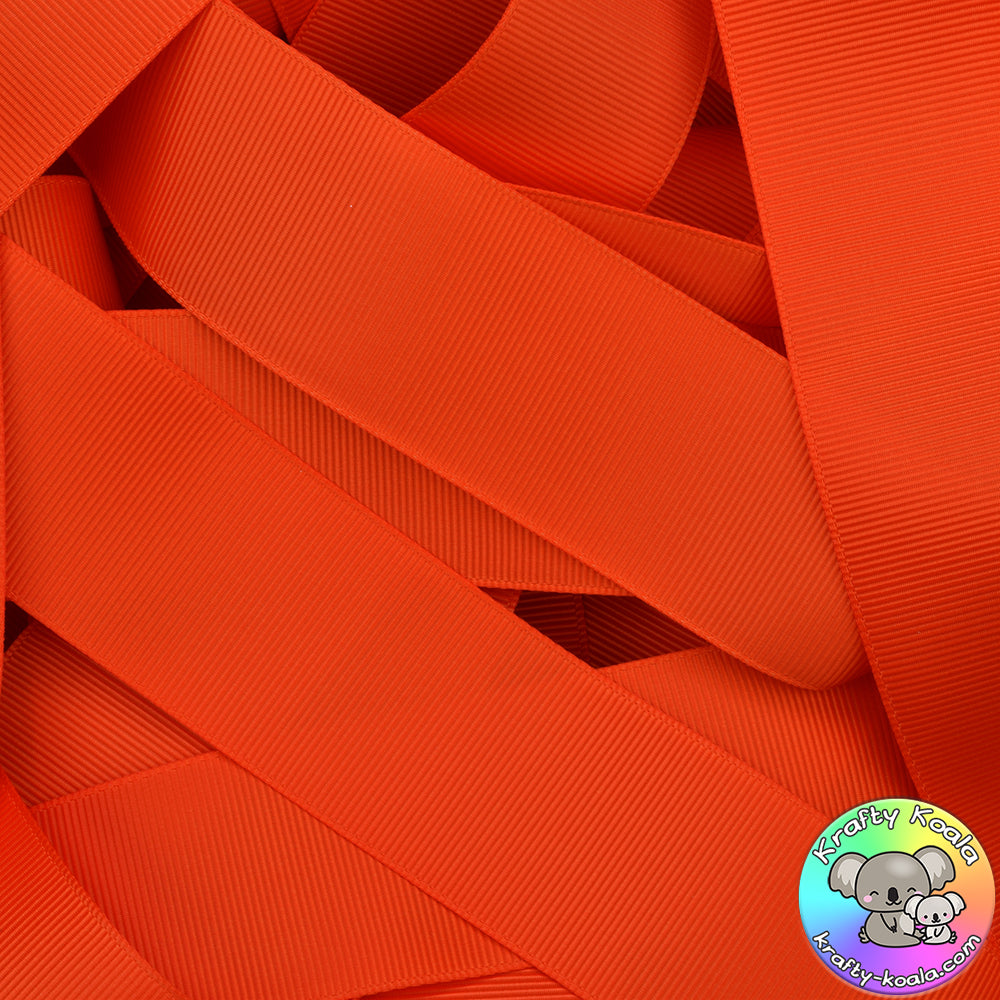 Autumn Orange Grosgrain Ribbon