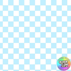 Baby Blue Checkerboard Fabric