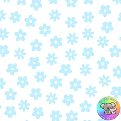 Baby Blue Flowers Fabric