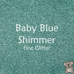 Baby Blue Shimmer Fine Glitter Fabric