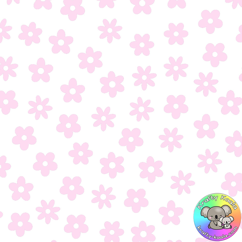 Baby Pink Flowers Fabric