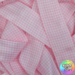 Baby Pink Gingham Ribbon