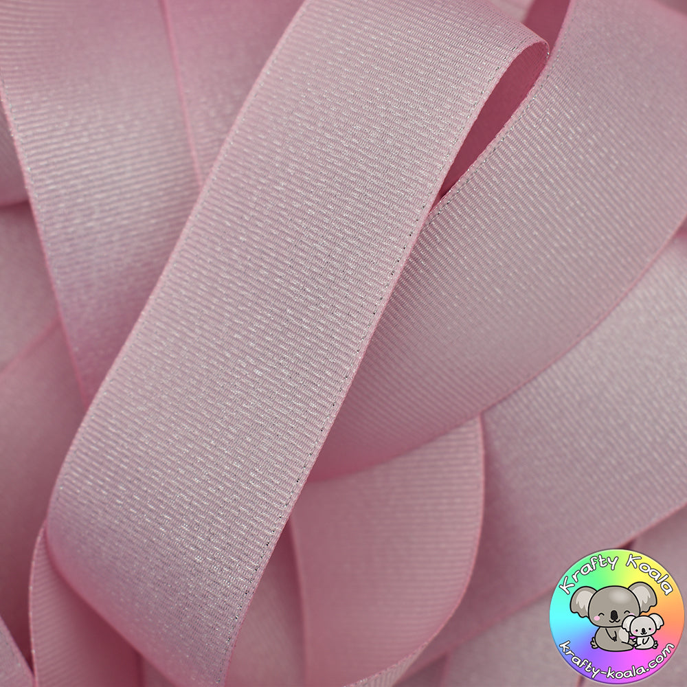 Baby Pink Pearl Grosgrain Ribbon