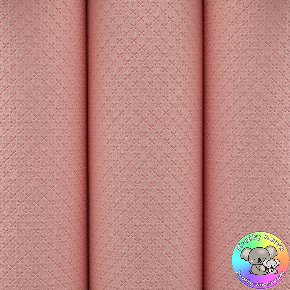 Baby Pink Quilted Leatherette