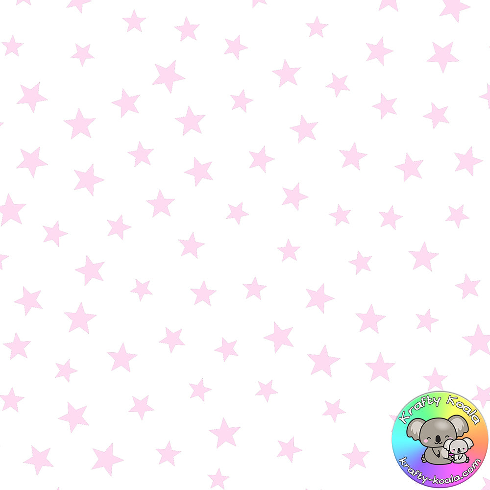 Baby Pink Stars Fabric