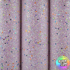 Baby Pink Glow In the Dark Glitter Fabric