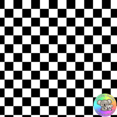 Black Checkerboard Fabric