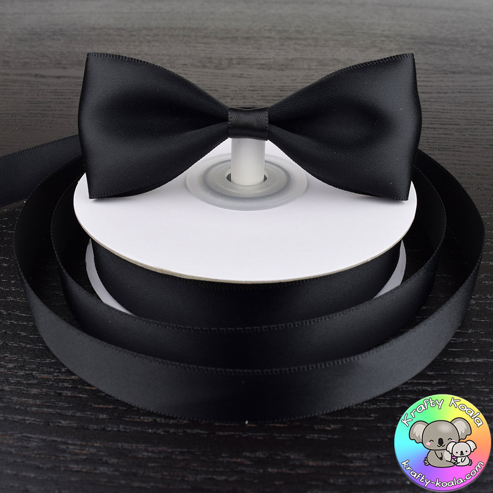 Black Satin Ribbon