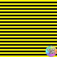 Black & Yellow Stripes Fabric