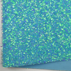 Blue Iridescent Tinsel Fabric