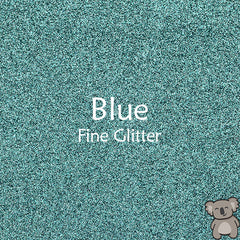 Blue Fine Glitter Fabric