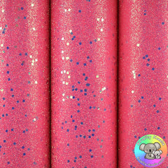 Bright Pink Glitter Ball Fine Glitter Fabric