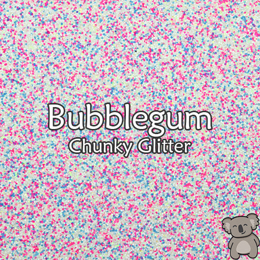 Bubblegum Chunky Glitter Fabric