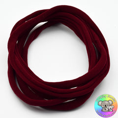 Burgundy Nylon Headbands