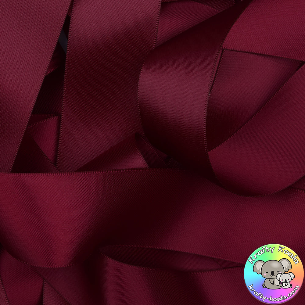 Burgundy Satin Ribbon