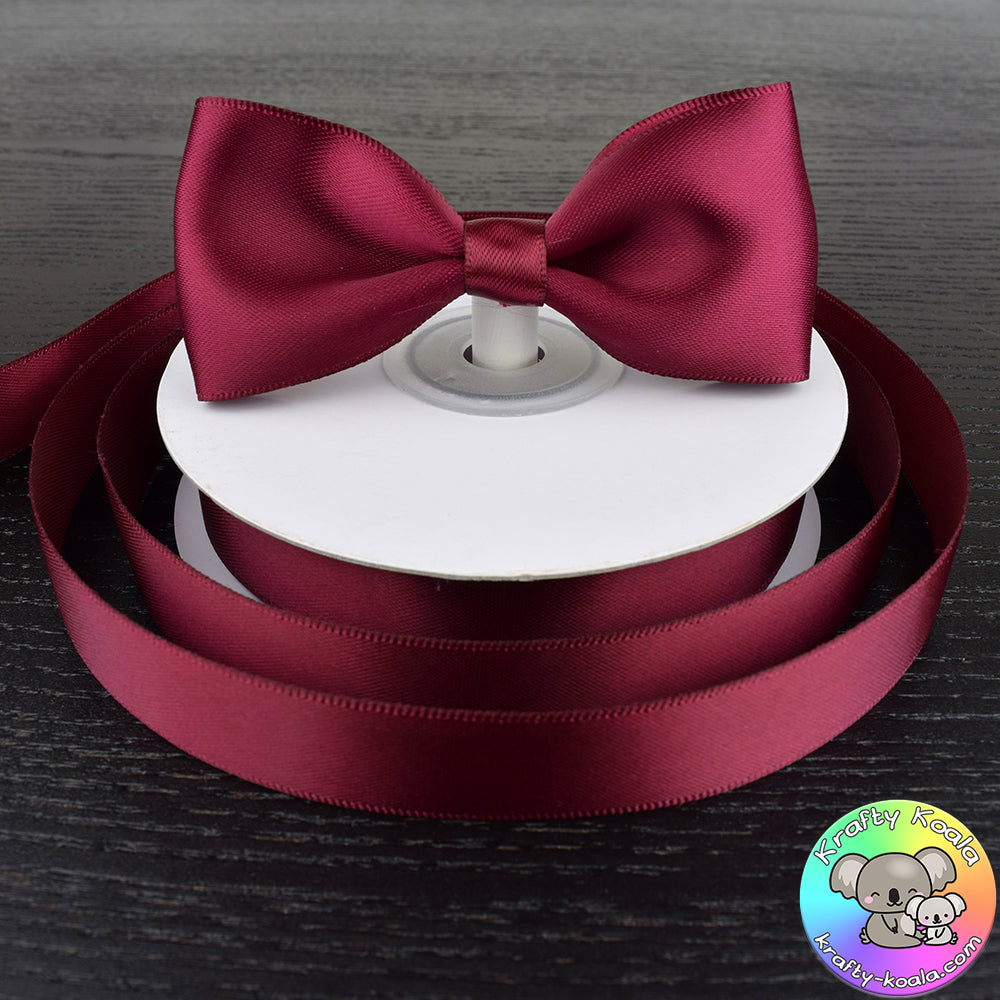 Burgundy Satin Ribbon