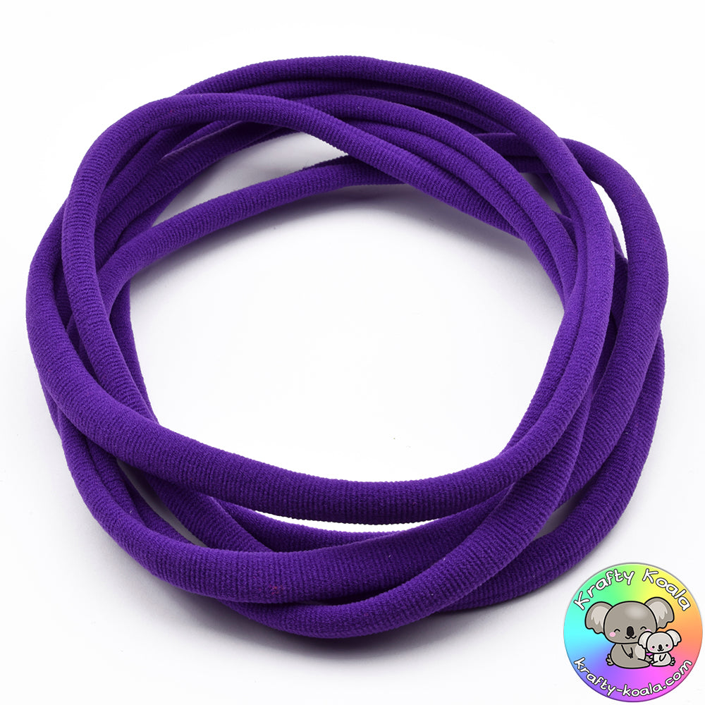 Dark Purple Nylon Headbands