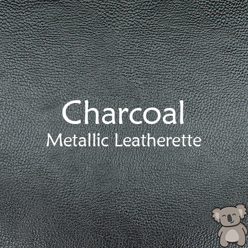 Charcoal Metallic Leatherette