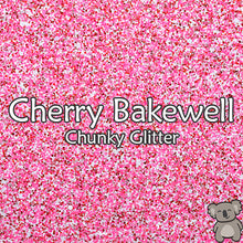 Load image into Gallery viewer, Cherry Bakewell Chunky Glitter Fabric
