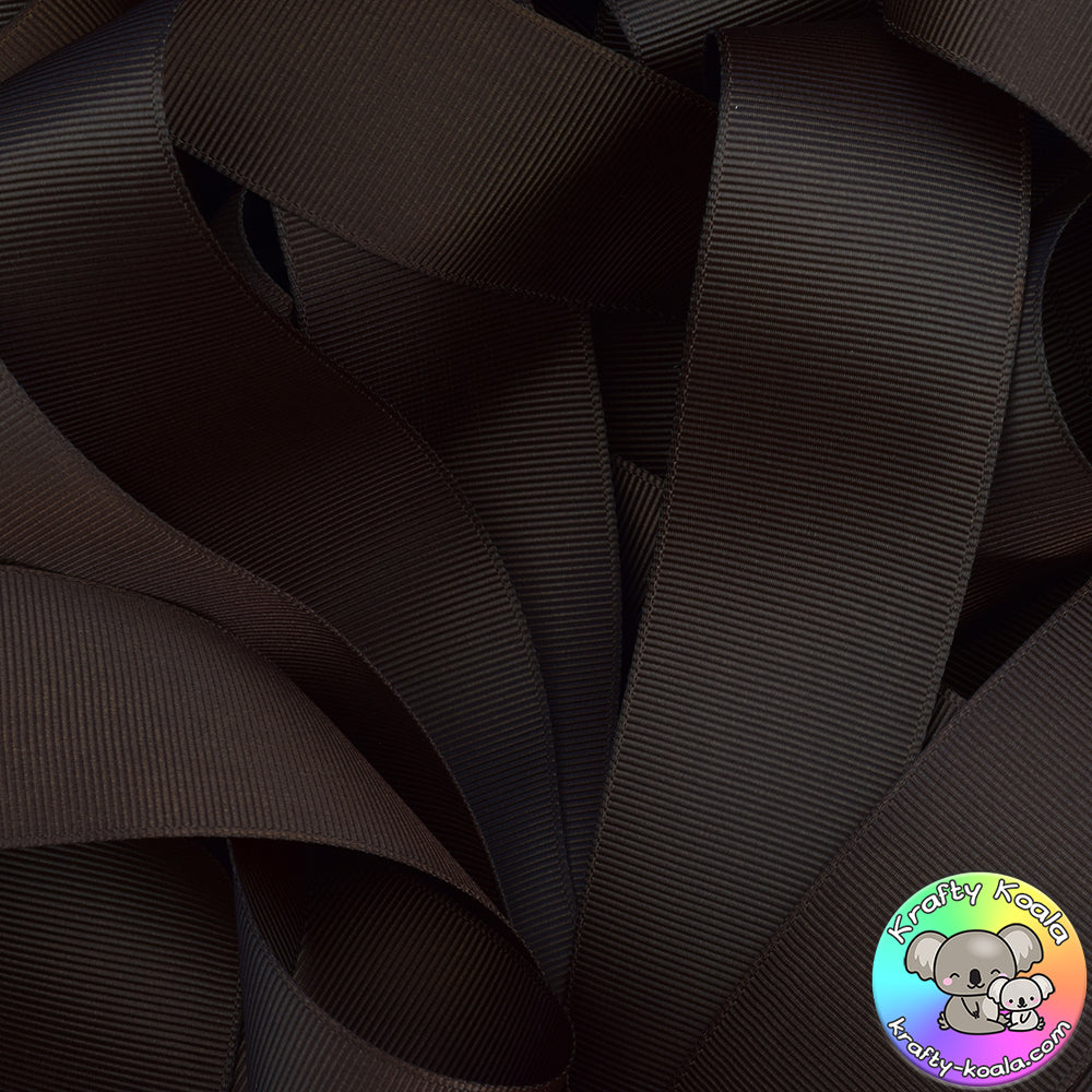 Chocolate Brown Grosgrain Ribbon