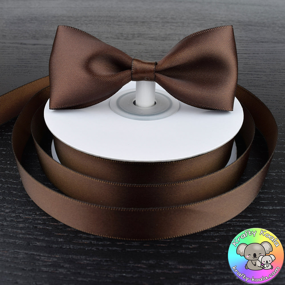 Chocolate Brown Satin Ribbon