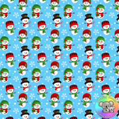 Christmas Snowmen Fabric