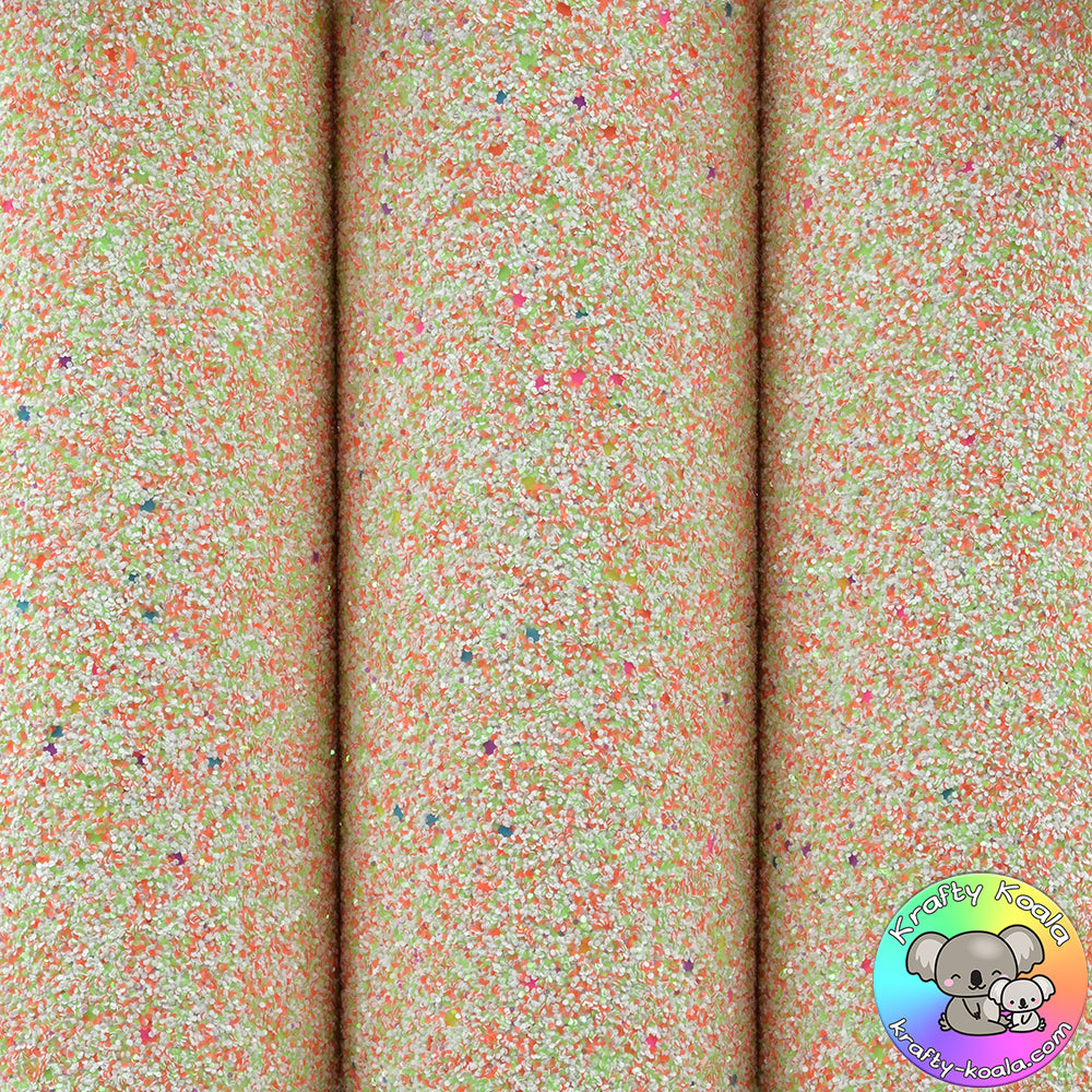 Citrus Candy Chunky Glitter Fabric