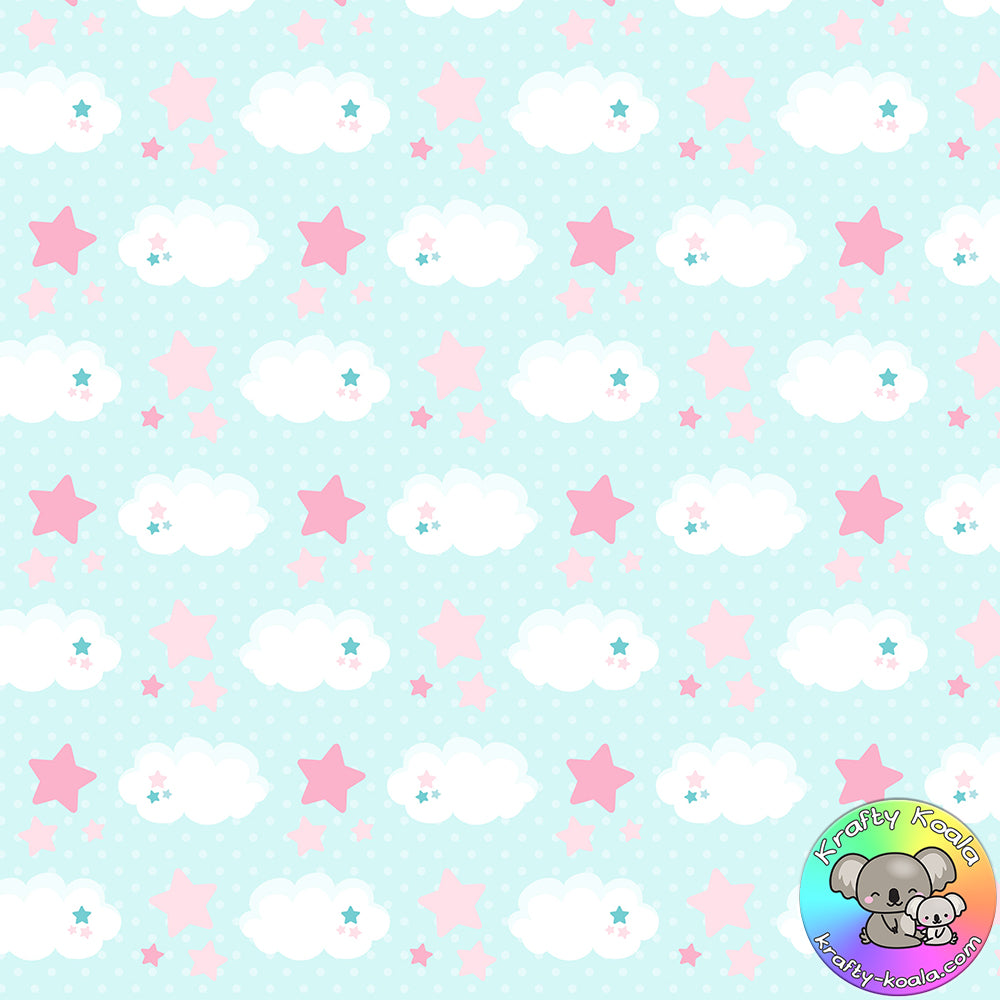 Clouds & Stars Fabric