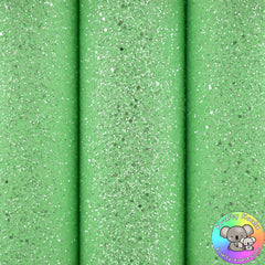 Crystal Green Chunky Glitter Fabric