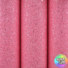 Crystal Hot Pink Chunky Glitter Fabric