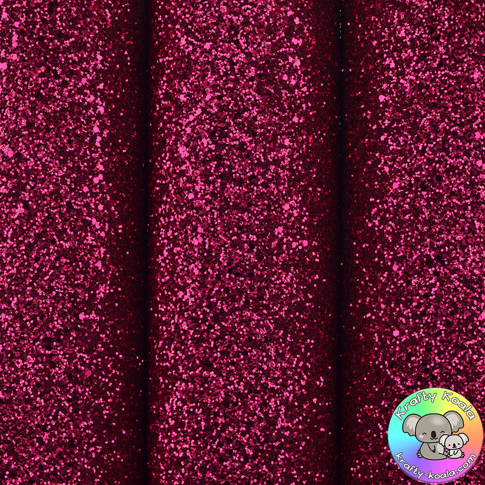 Dark Pink Ultra Chunky Glitter Fabric