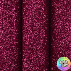 Dark Pink Ultra Chunky Glitter Fabric