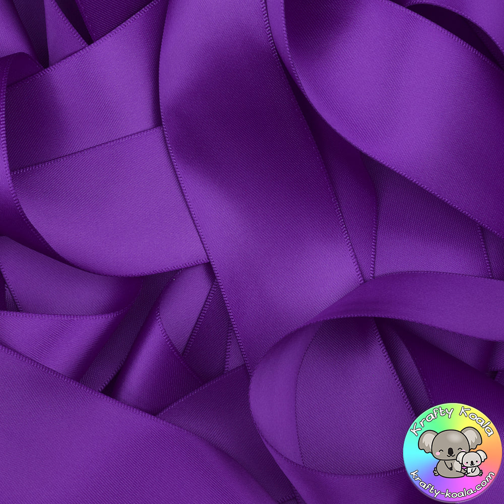 Dark Purple Satin Ribbon