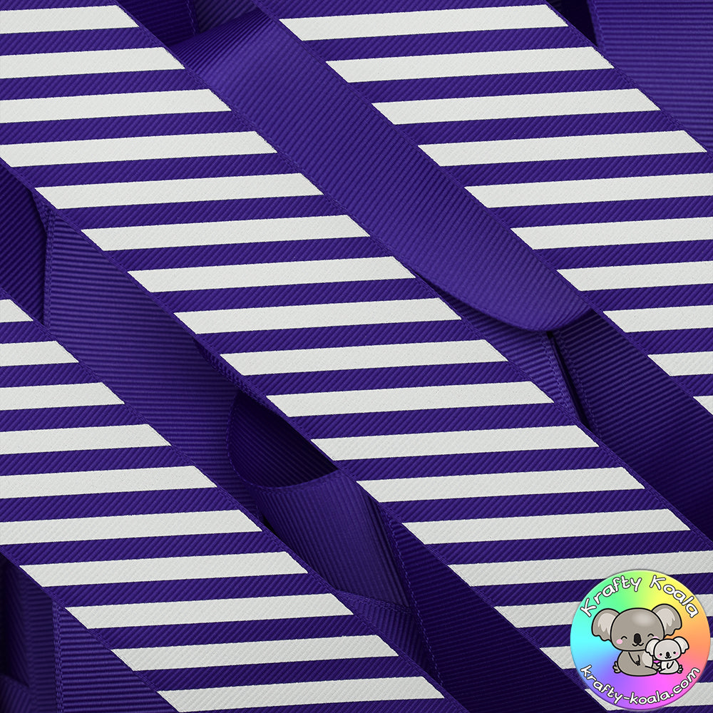 Dark Purple Stripes Ribbon