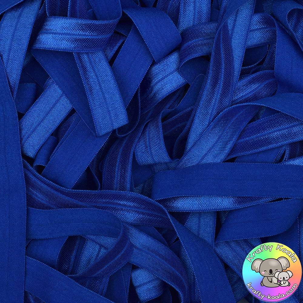 Electric Blue Fold Over Elastic