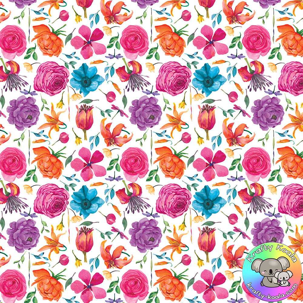 Summer Flowers Fabric