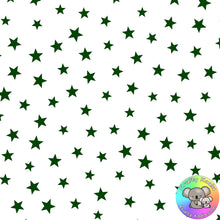 Load image into Gallery viewer, Forest Green Stars Fabric