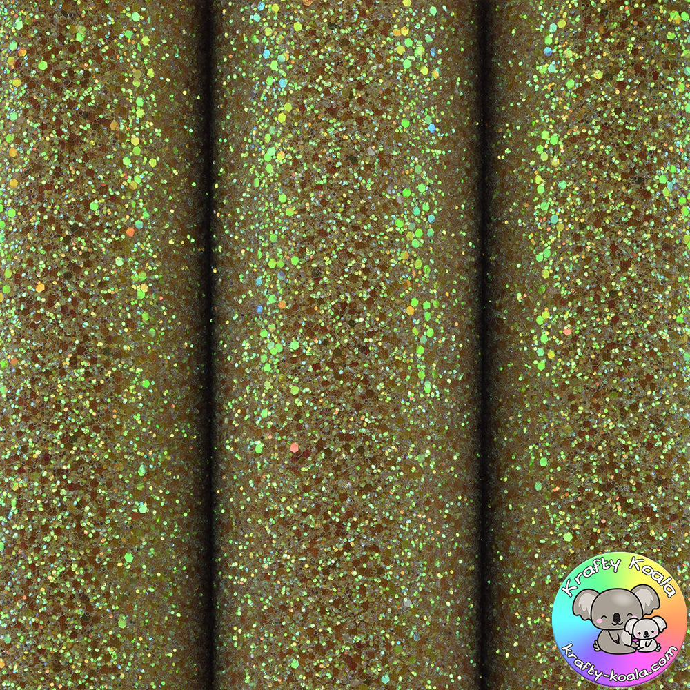 Frosted Caramel Ultra Chunky Glitter Fabric