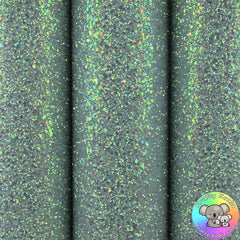 Frosted Silver Ultra Chunky Glitter Fabric