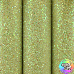 Frosted Yellow Ultra Chunky Glitter Fabric