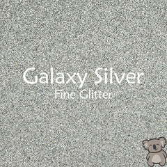 Galaxy Silver Fine Glitter Fabric